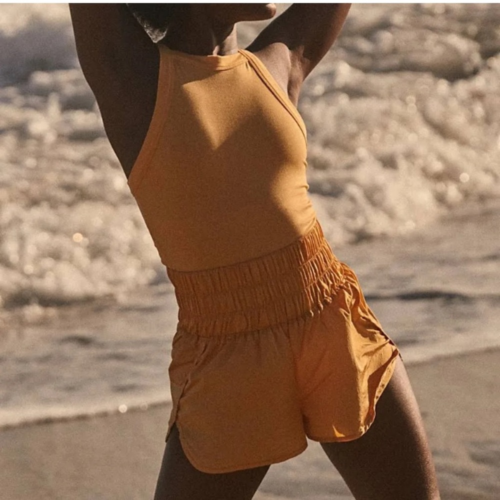 Free People Pants & Jumpsuits | New FP Movement Yellow Combo The Way Home Runsie